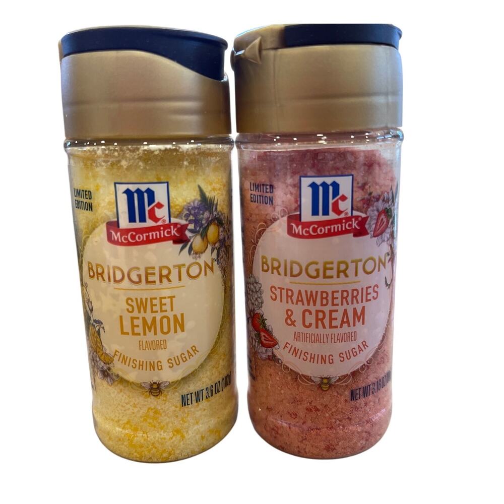 New Set of McCormick Limited Edition Bridgerton Finishing Sugars